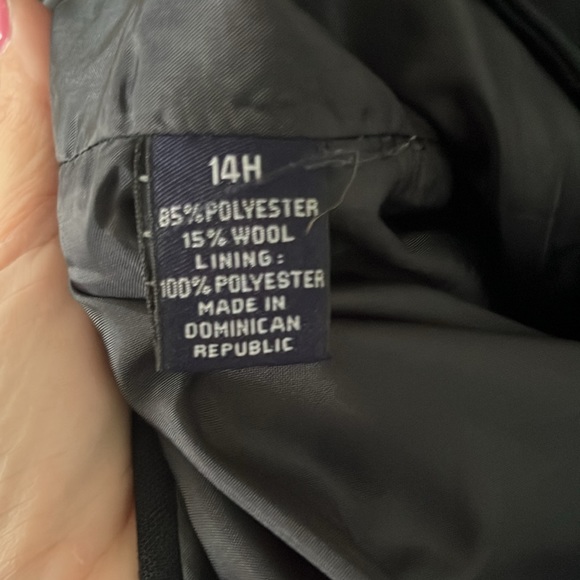 Navy blue suit jacket size 14H - Picture 4 of 4